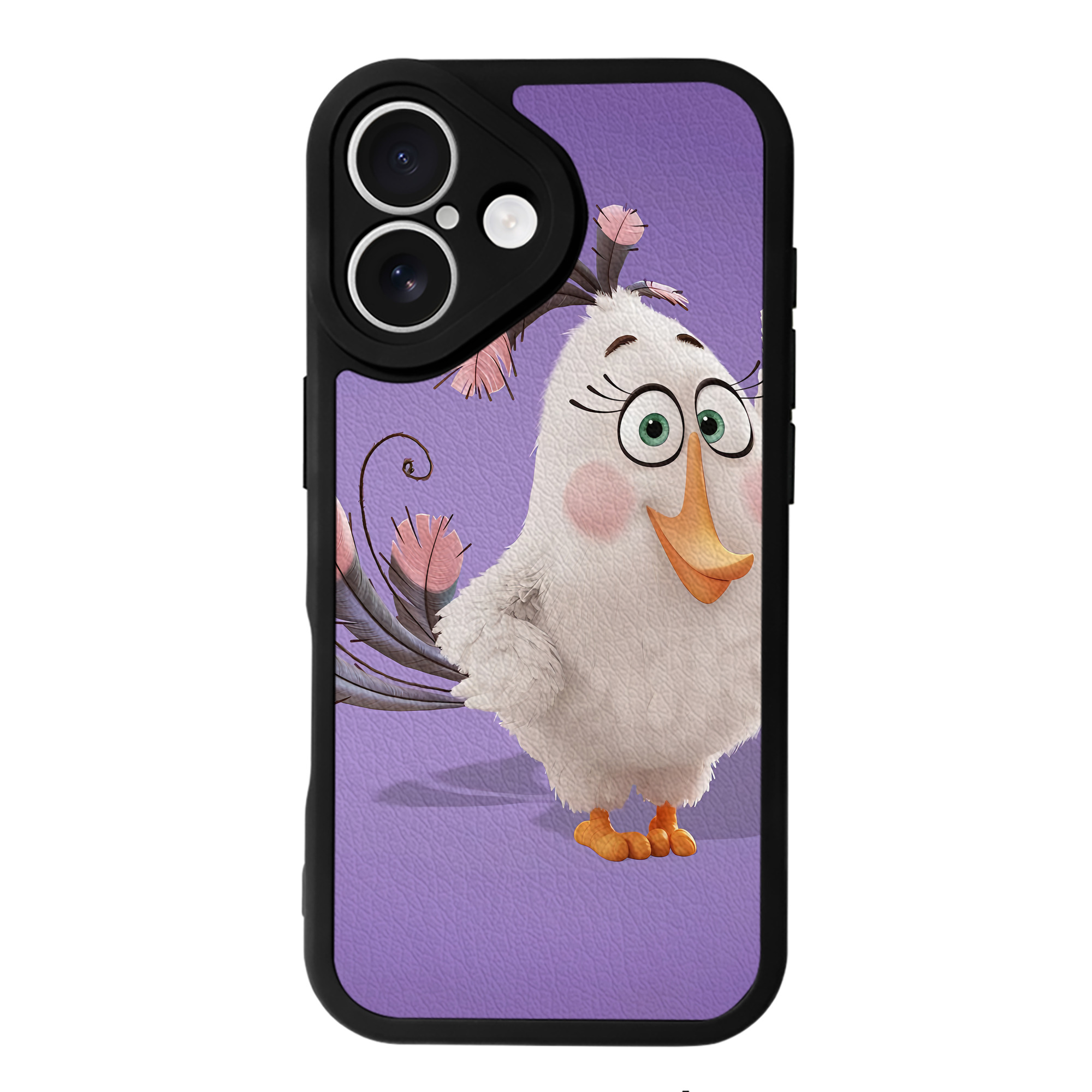 （画像用） Angry Birds アングリーバード 【iPhone 16シリーズ対応】シリコンスマホケース（レザー調） 材質：シリコン